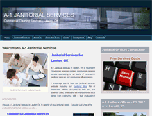 Tablet Screenshot of a-1janitorial.com